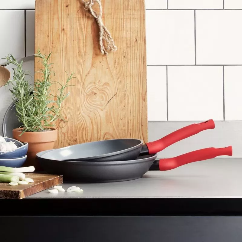 Juego de sartenes 2 piezas rojo - Rojo - Cuisinox barato