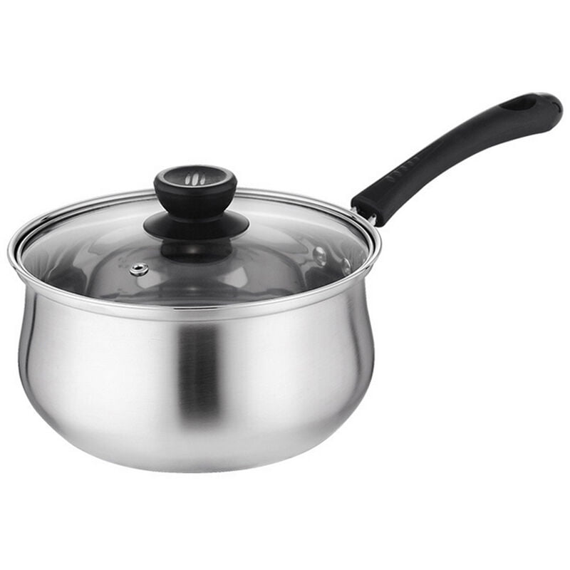 Juego de tapa con ventilacion de vidrio para olla de acero inoxidable