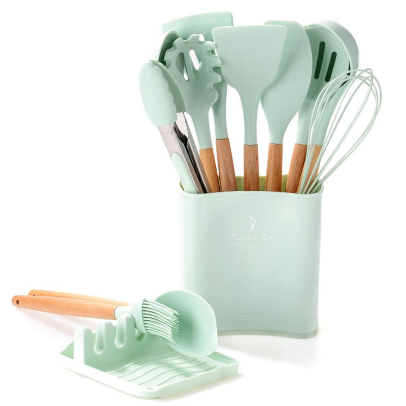 Juego de utensilios de cocina de silicona de 11 Uds.