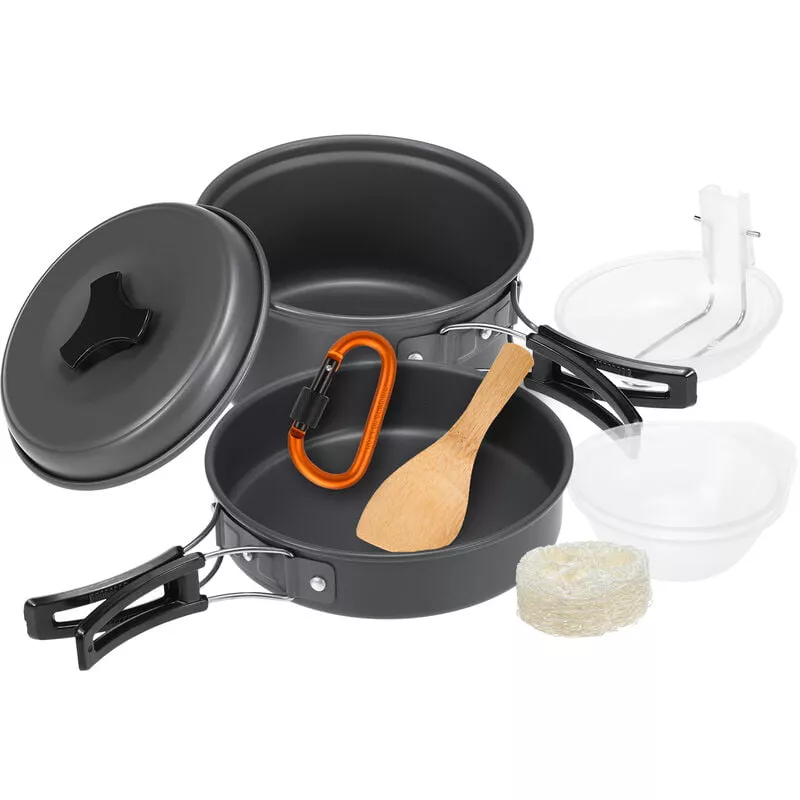 Juego De Utensilios De Cocina Para Acampar, Juego De Cocina, Equipo De Cocina Al Aire Libre, Olla, Cuencos, Equipo De Senderismo En Oferta Juego De Utensilios De Cocina Para Acampar