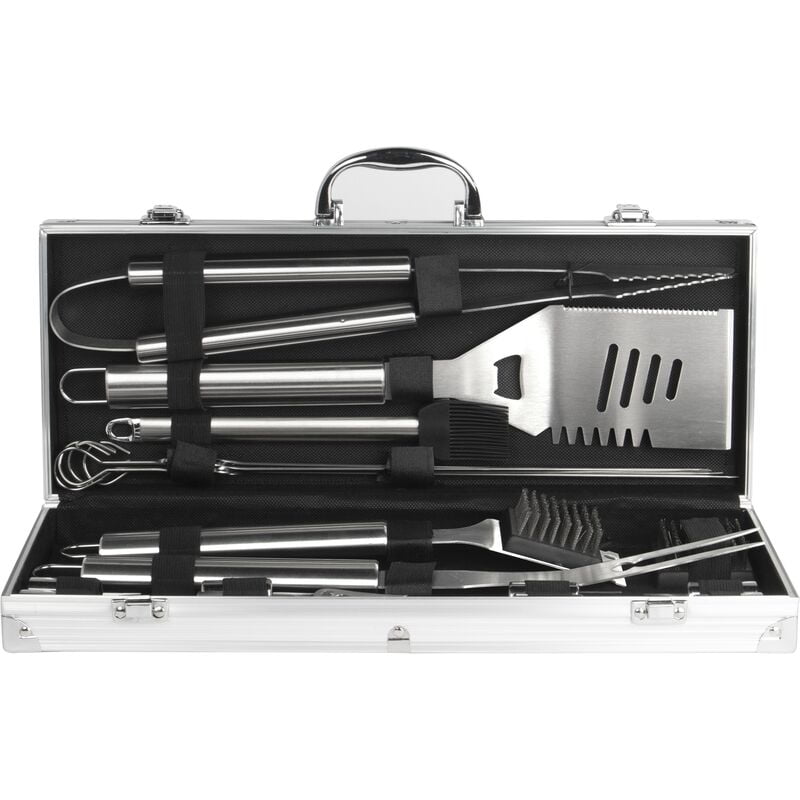 Juego de utensilios para barbacoa y parrilla - 20 piezas | M&W - Silver barato