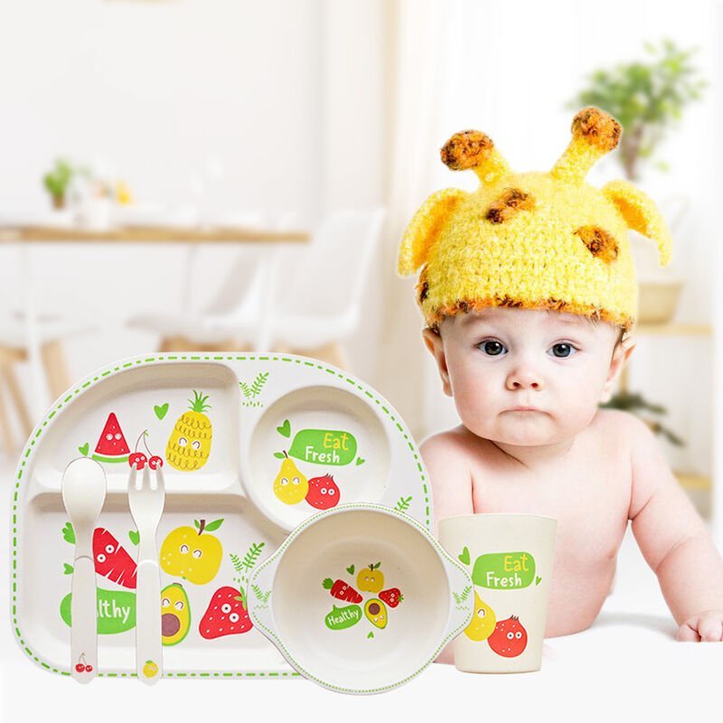 Juego de vajilla para ninos de 5 piezas