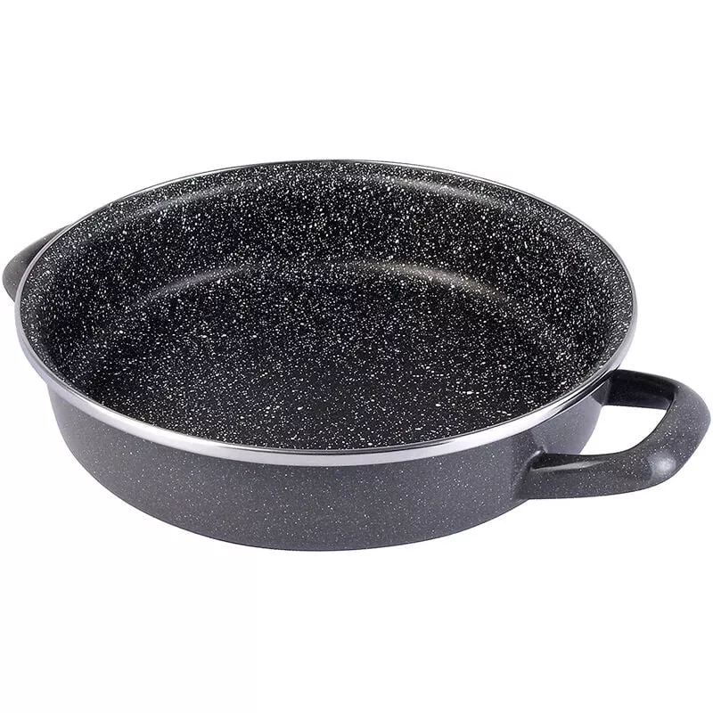 K2 Gransasso Tartera 24, Acero Esmaltado Vitrificado, En Gris, Inducción Y Lavavajillas - Magefesa En Oferta K2 Gransasso Tartera 24