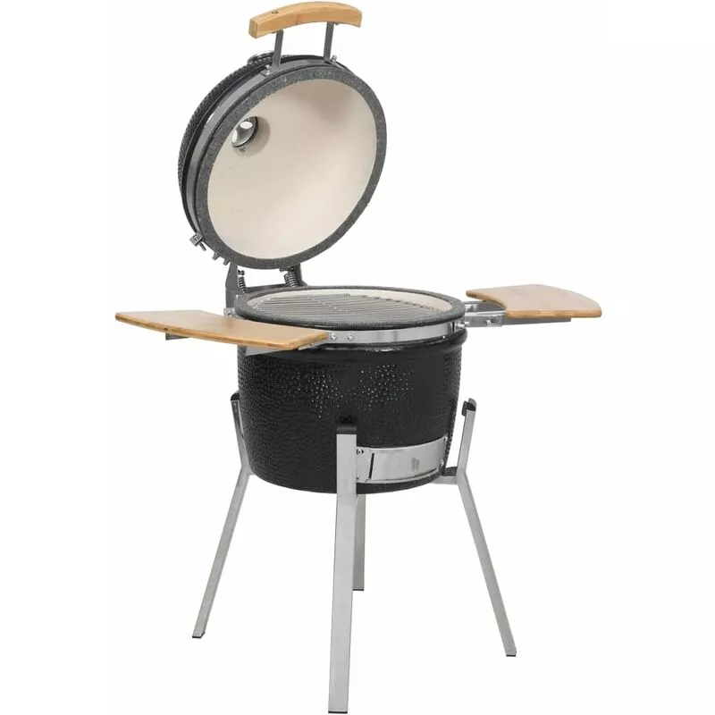 Kamado Barbacoa Parrilla Quemador Cerámica 76 Cm - Negro En Oferta Kamado Barbacoa Parrilla Quemador Cerámica 76 Cm - Negro Barato