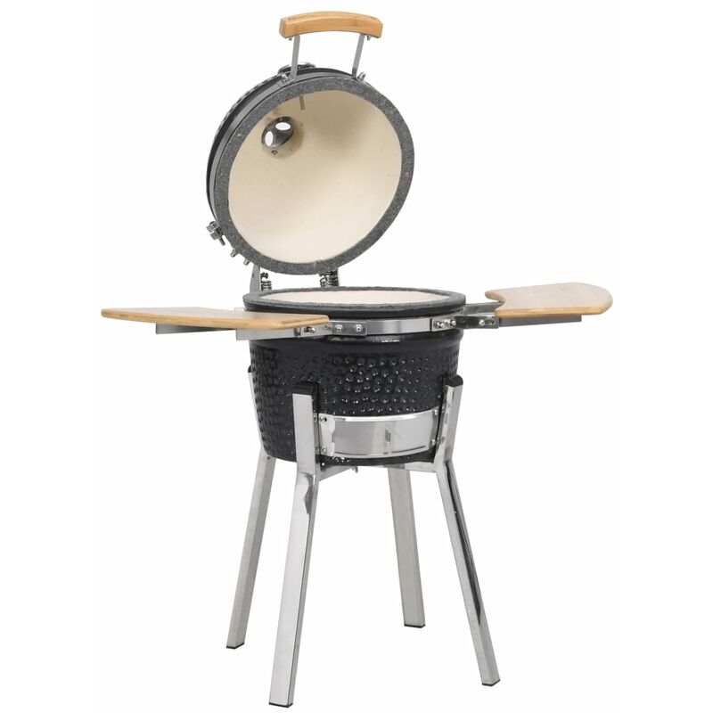 Kamado Barbacoa Parrilla y Ahumador Cerámico 81 cm - Negro barato