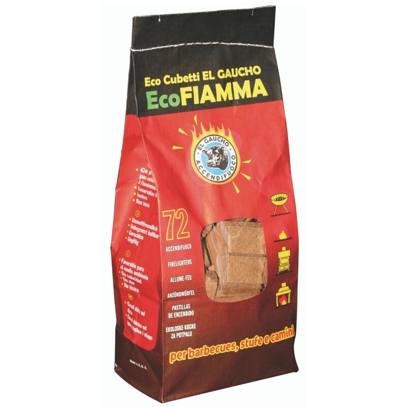 Kekai - Pastillas de Encendido Ecológicas EcoFiamma 72 pastillas para Grill