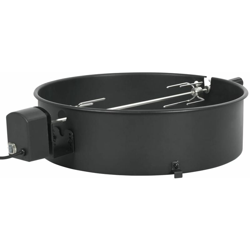 Kit de anillo asador de barbacoa negro 57 cm barato