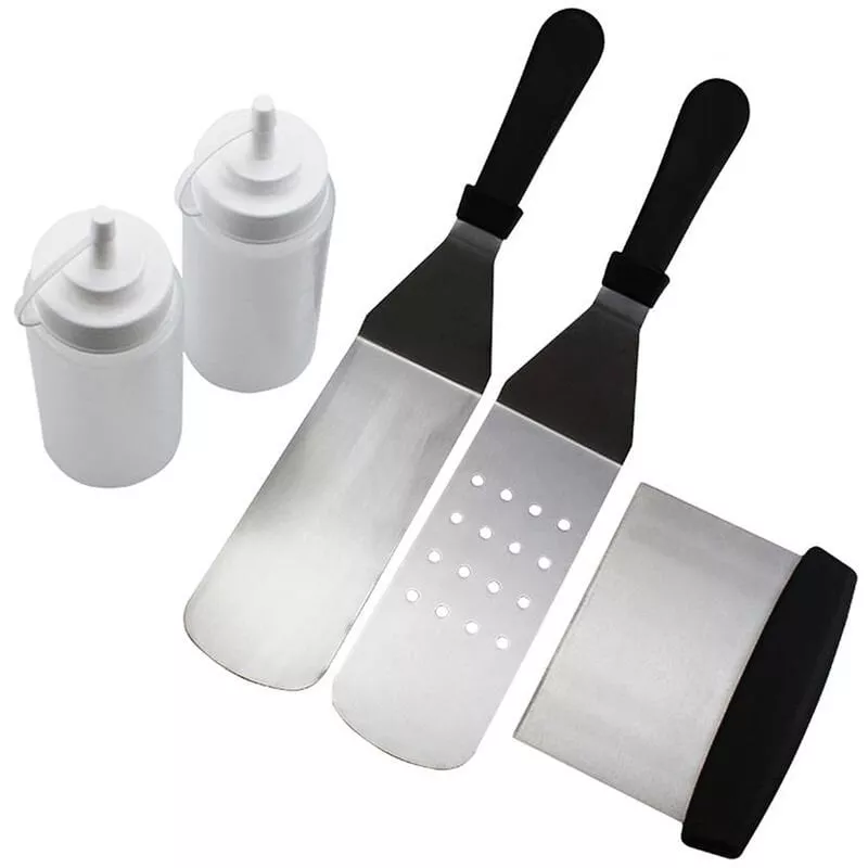 Kit De Herramientas Kit De Accesorios Plancha 5Pcs Barbacoa Parrilla De Acero Inoxidable Espatula Conjunto Para Fits Grill Para La Plancha Plana En Oferta Kit De Herramientas Kit De Accesorios Plancha 5Pcs Barbacoa Parrilla De Acero Inoxidable Espatula Conjunto Para Fits Grill Para La Plancha Plana Barato
