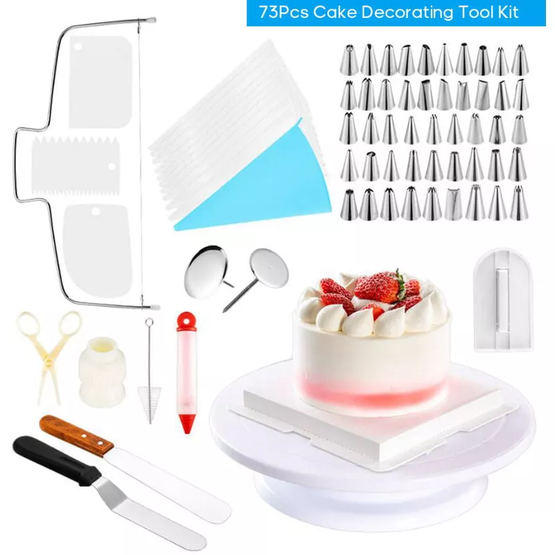 Kit de herramientas de decoracion de pasteles de 73 Uds.