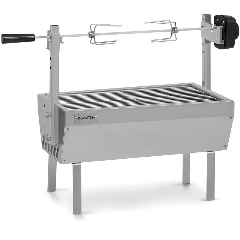 Klarstein - Sauenland Mini Asador espetón 4W máx. 12 kg acero inoxidable barato