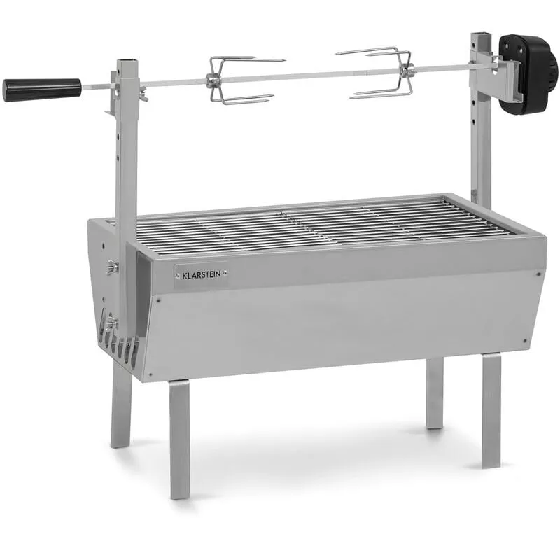 Klarstein - Sauenland Mini Asador Espetón 4W Máx. 12 Kg Acero Inoxidable En Oferta Klarstein - Sauenland Mini Asador Espetón 4W Máx. 12 Kg Acero Inoxidable Barato