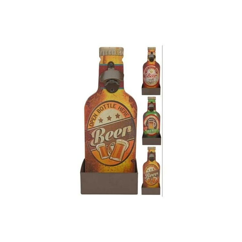 Koopman - ABRE BOTELLAS CHAPAS DECORADO 14X10X36CM. Y36900530 barato