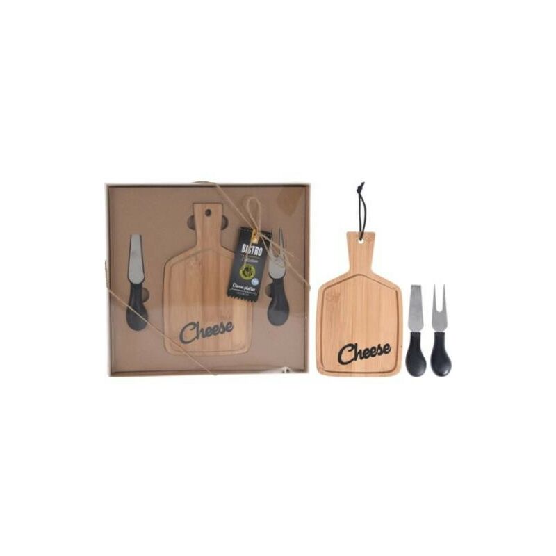 Koopman - TABLA DE QUESOS BAMBU CON CUCHILLO INOX. 210000550 barato