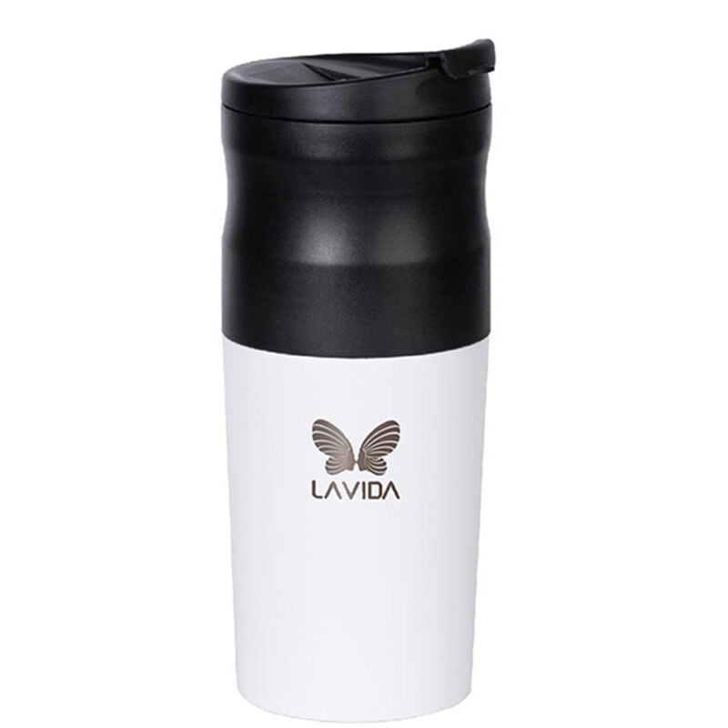 LAVIDA Cafetera electrica Molinillo de cafe portatil Taza de cafe instantaneo Mini molinillo integrado Taza de cafe para viajeros de negocios Camping barato