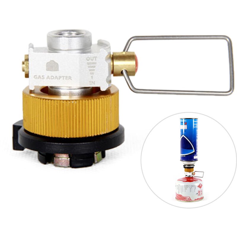 La valvula del tanque adaptador de conversion de ahorro de gas Gas Plus convertidor Shifter Refill plana Adaptador de camping gas