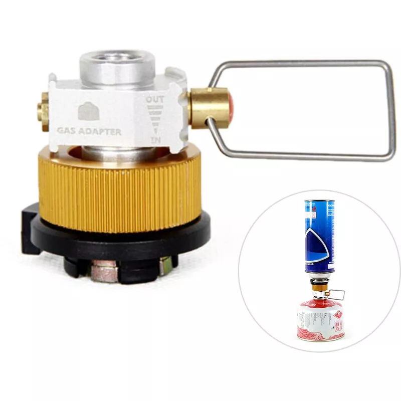 La valvula del tanque adaptador de conversion de ahorro de gas Gas Plus convertidor Shifter Refill plana Adaptador de camping gas