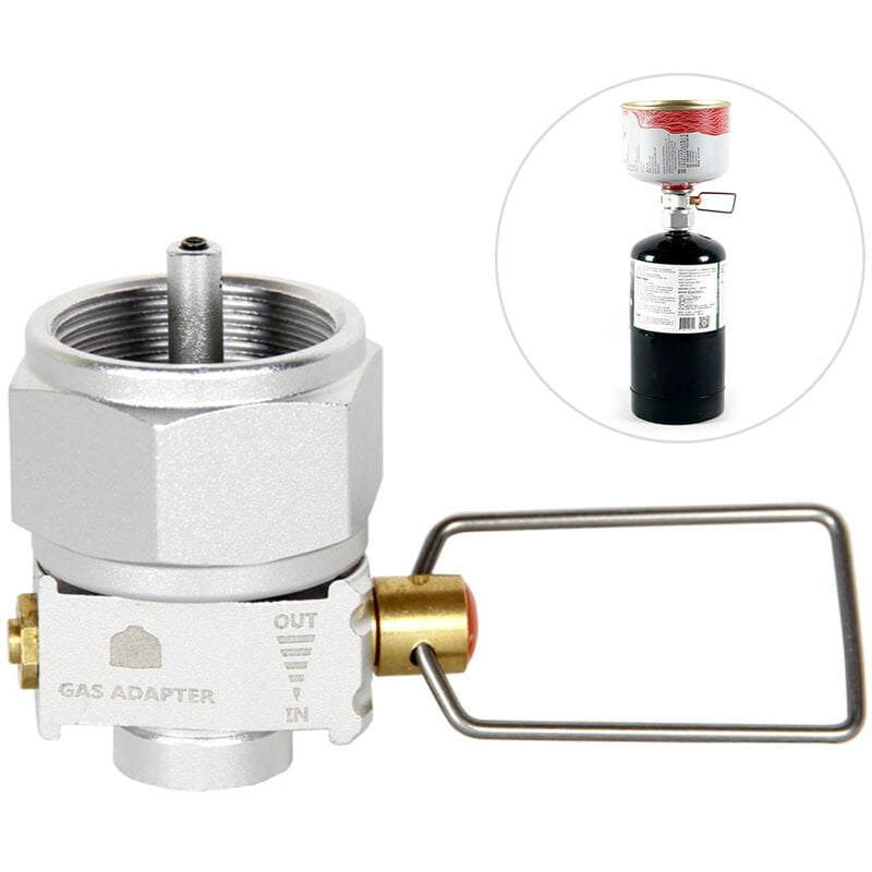 La valvula del tanque adaptador de conversion de ahorro de gas Gas Plus convertidor Shifter Refill plana Adaptador de camping gas