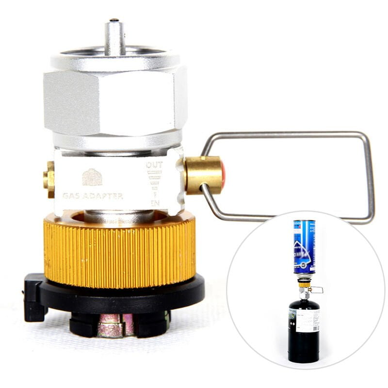 La valvula del tanque adaptador de conversion de ahorro de gas Gas Plus convertidor Shifter Refill plana Adaptador de camping gas