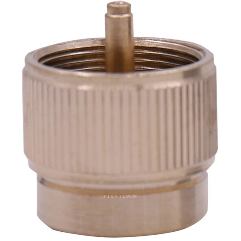 Laton Gas adaptador del tanque del tanque de propano convertidor de gas al aire libre Estufa plana de gas del convertidor del adaptador del tanque