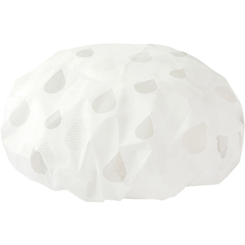 [Liangshe] Gorro de ducha de punto de PEVA de plastico impermeable para mujer