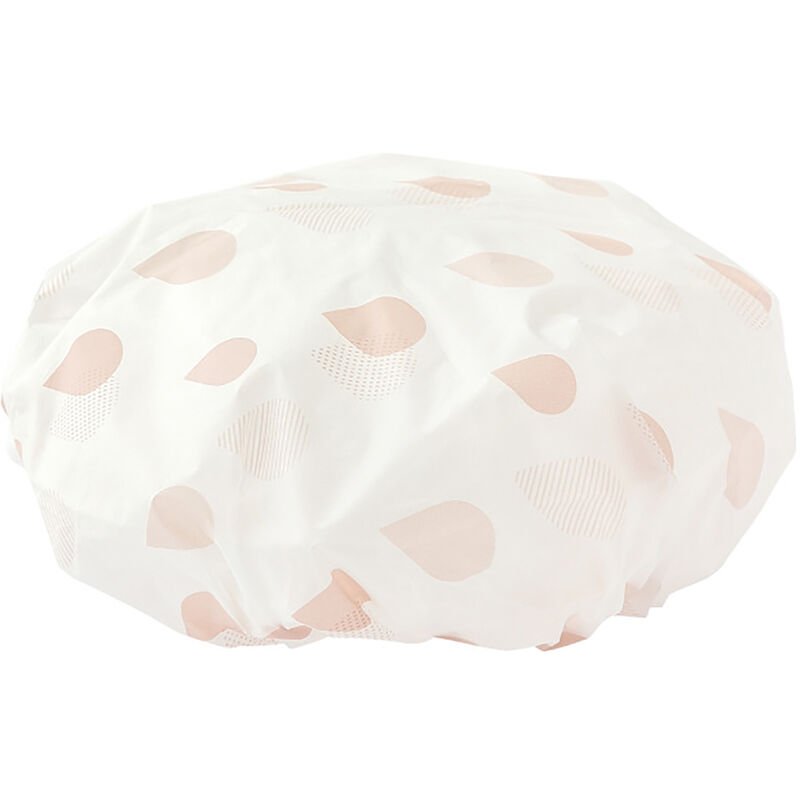 [Liangshe] Gorro de ducha de punto de PEVA de plastico impermeable para mujer