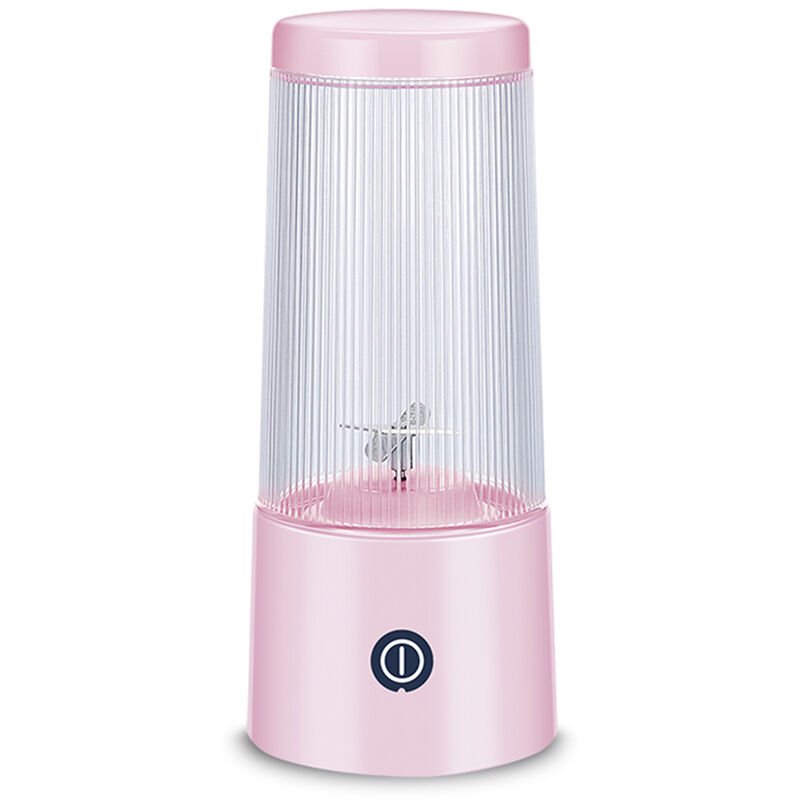 Licuadora portatil Cuatro cortadores Taza exprimidora 350 ml Maquina mezcladora de frutas Taza desmontable USB recargable para viajes deportivos y al barato