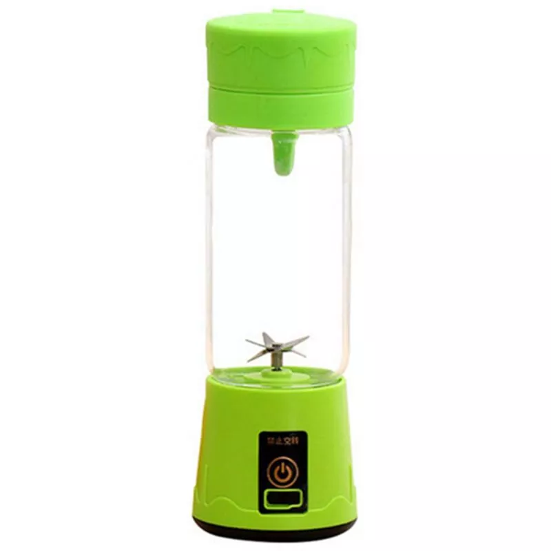 Licuadora Portatil De Frutas Recargable Portatil De 380 Ml, Licuadora De Frutas, 6 Cuchillas,Verde En Oferta Licuadora Portatil De Frutas Recargable Portatil De 380 Ml