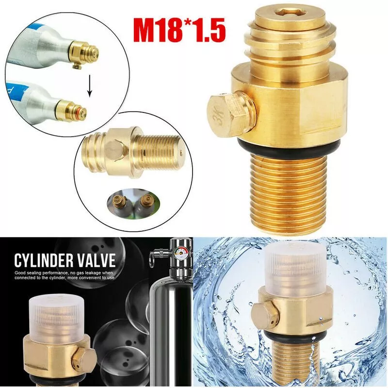 M18 * 1,5 Co2 Valvula Del Adaptador Reemplazable Transvertidor Adecuado Fot Soda Machine En Oferta M18 * 1