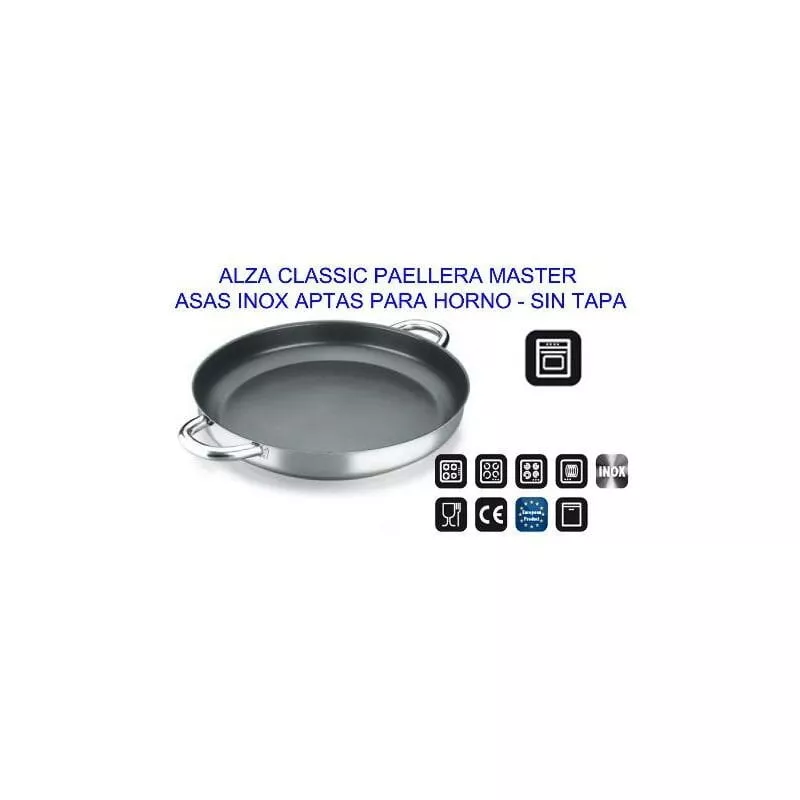 MIBRICOTIENDA alza classic paellera master inox 32 s-tapa apta horno 31150532 barato