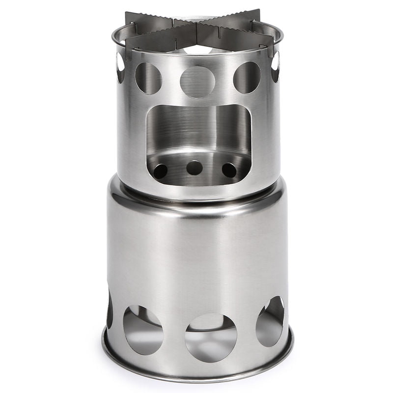 Madera portatil al aire libre estufa ligera plegable de picnic coccion campamento itinerante Estufa barato