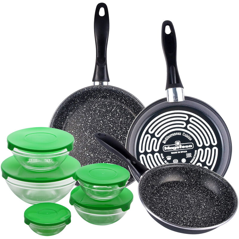 Magefesa K2 GRANSASSO set de 3 sartenes redondas de Ø18/20 y 24