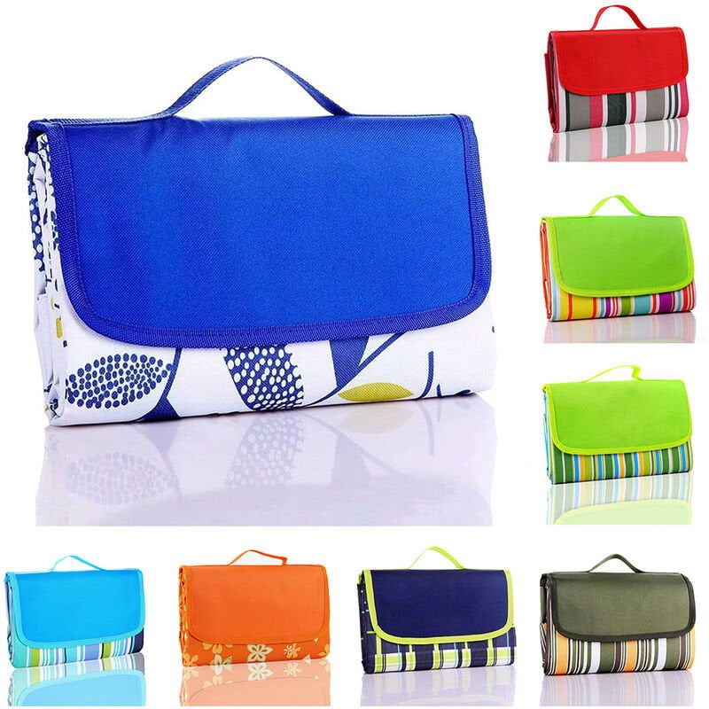 Manta de picnic al aire libre Tapete de playa Bolso practico plegable Camping Viaje Viaje por carretera Gran tamano Impermeable A prueba de arena barato