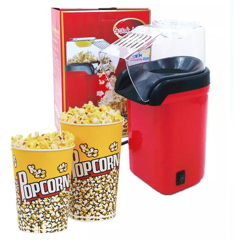 Maquina Electrica De Palomitas De Maiz Para Hacer Palomitas De Maiz De 1200 Vatios, Sin Necesidad De Aceite Para El Hogar, La Familia, Los Ninos En Oferta Maquina Electrica De Palomitas De Maiz Para Hacer Palomitas De Maiz De 1200 Vatios