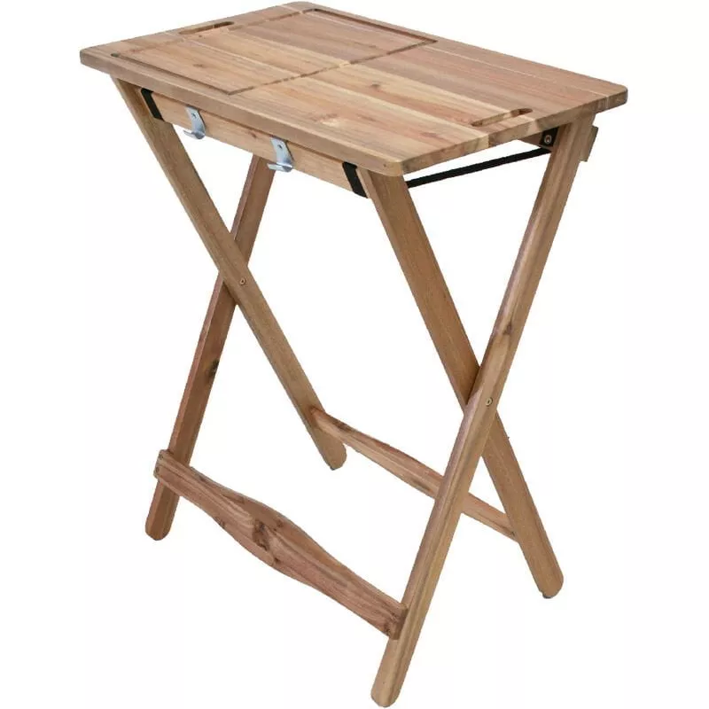 Mesa auxiliar de barbacoa plegable Acacia - Sens-line barato