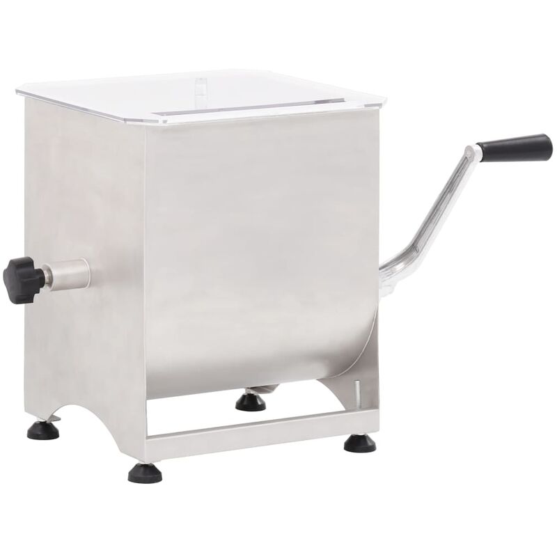 Mezcladora de carne con caja engranajes acero inox. plateado - Plateado - Youthup barato