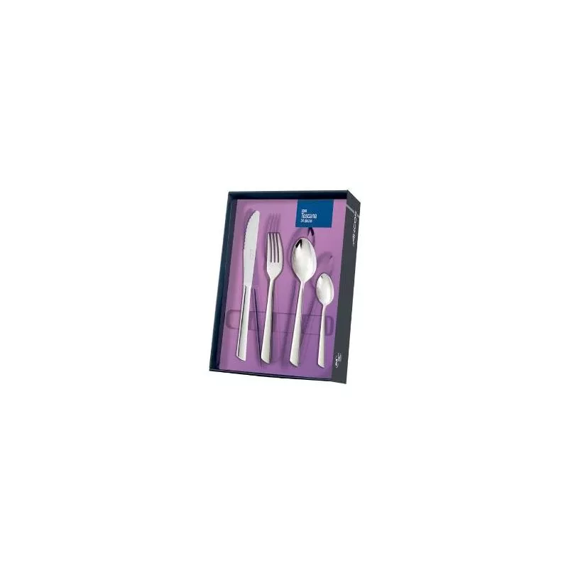 Mibricotienda - Arcos Cuberteria Inox 18-10 Toscana Caja 24 Piezas 572400 En Oferta Mibricotienda - Arcos Cuberteria Inox 18-10 Toscana Caja 24 Piezas 572400 Barato