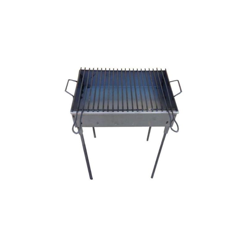 Mibricotienda - barbacoa hierro 51cm largo (60 asa a asa) 33cm ancho-75cm alto barato