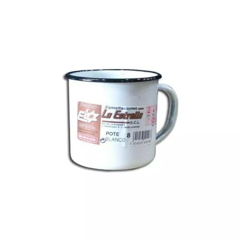 Mibricotienda - La Estrella Pote10 Cm Porcelana Esmaltada Blanco 400010 (Caja 12 Unidades) En Oferta Mibricotienda - La Estrella Pote10 Cm Porcelana Esmaltada Blanco 400010 (Caja 12 Unidades) Barato