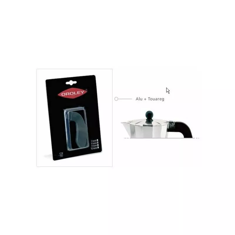 Mibricotienda - oroley rec asa cafetera alu+touareg 9 + 12 tazas bl 151021000 barato
