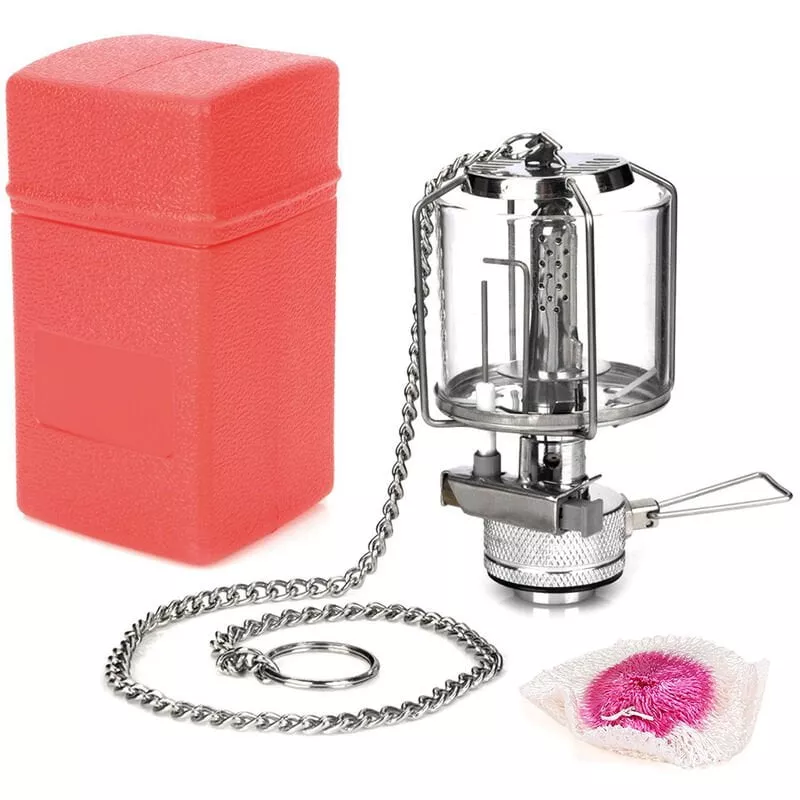 Mini Lampara De Gas Para Acampar 80Lux, Luz De Gas Portatil, Lampara De Tienda Colgante Para Viajes, Senderismo, Mochilero, Pesca En Oferta Mini Lampara De Gas Para Acampar 80Lux