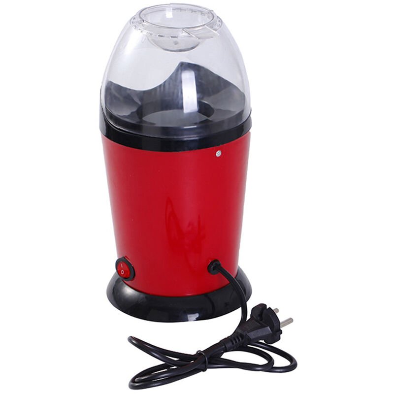 Mini maquina automatica de palomitas de maiz Maquina para hacer palomitas de maiz de aire caliente saludable para el hogar con taza medidora Facil de barato