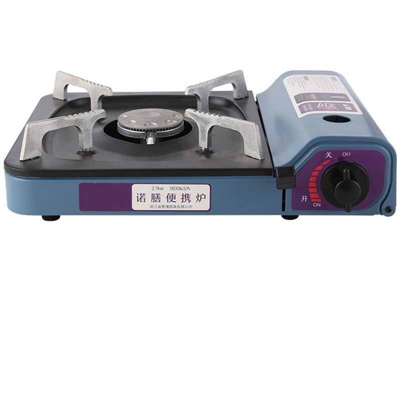 Mini parrilla de casete con quemador de estufa de gas butano portatil de 2100 W para horno de picnic para acampar al aire libre en interiores