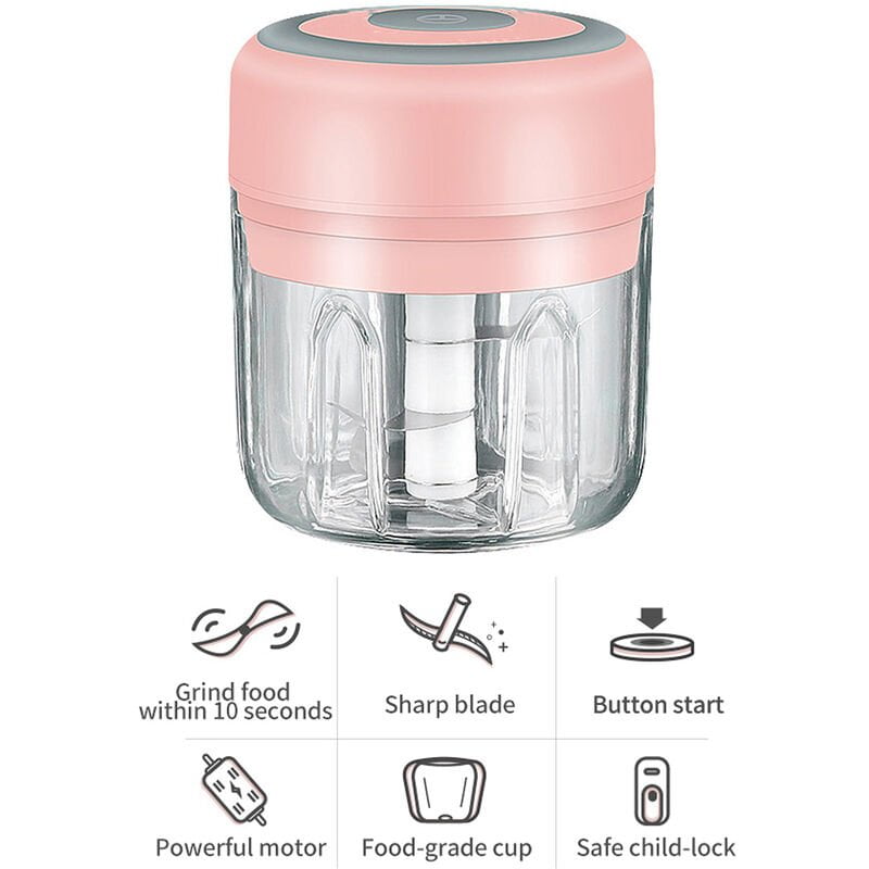 Mini picadora de ajo electrica para el hogar