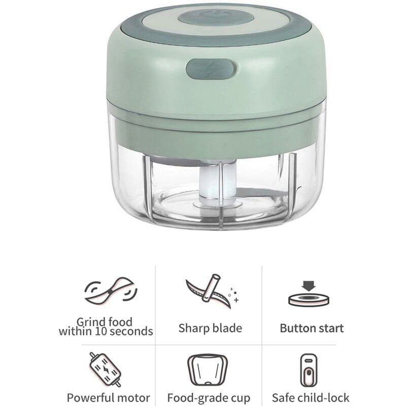 Mini picadora de ajo electrica para el hogar