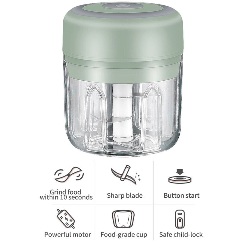 Mini picadora de ajo electrica para el hogar