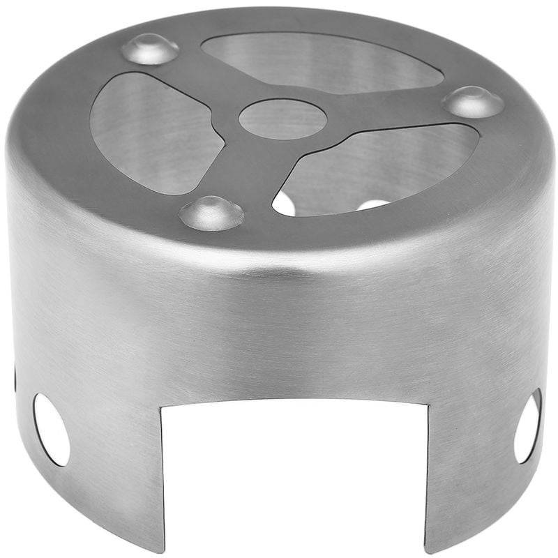 Mini portatil al aire libre de alcohol estufa rack Parabrisas de excursion que acampa con mochila