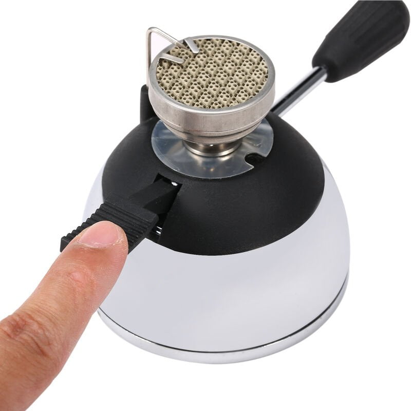Mini quemador de gas butano para estufa de camping con rejilla de repuesto y soporte para horno