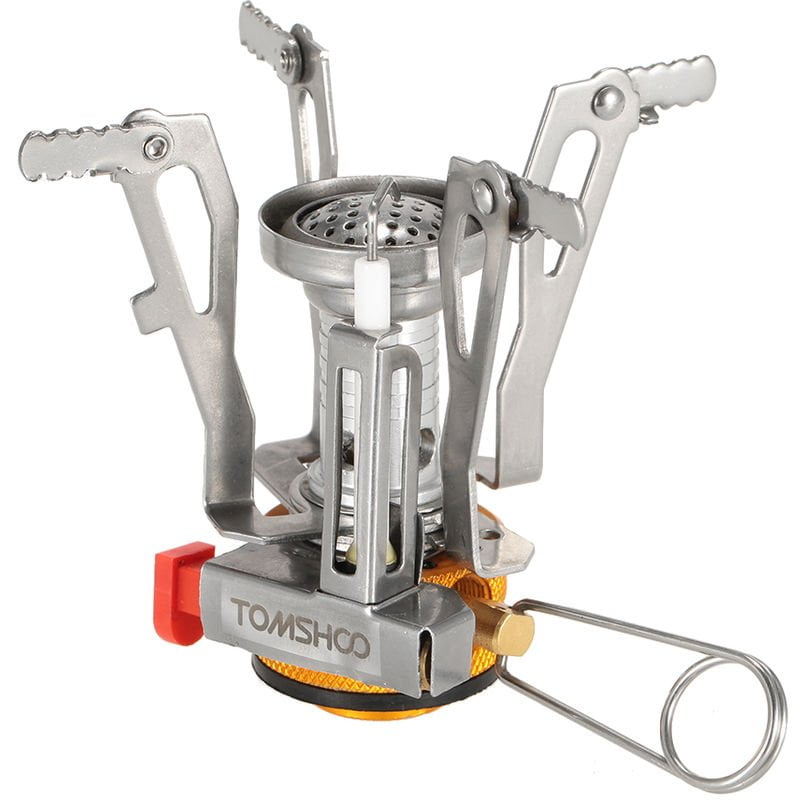 Mochilero Bote cocina de gas camping al aire libre Cocinar plegable Senderismo Suministro Butano Propano frasco Compatible - Tomshoo barato