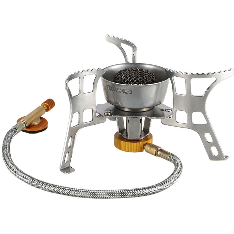 Mochilero Bote cocina de gas camping al aire libre Cocinar plegable Senderismo Suministro de butano frasco Compatible - Tomshoo barato